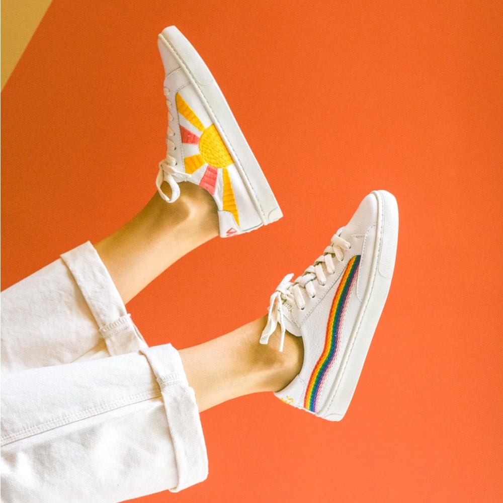 Soludos Rainbow Wave Sneakers